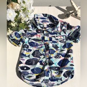 Cat & Jack boys summer button up! Size 5t